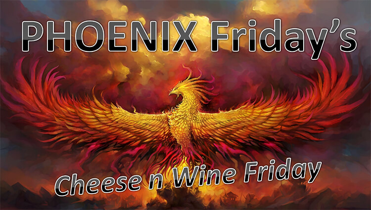 Phoenix Running Ltd, PHOENIX Fridays - Cheese n Wine Friday 2024 - online entry by EventEntry